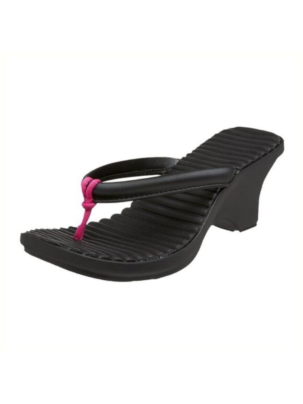 Crocs Cabana Black 3" Wedge  Sandals